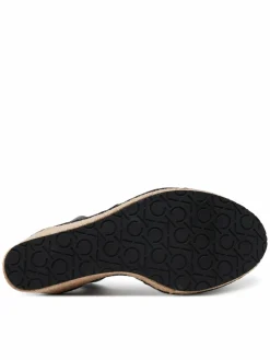 Espadrillas Wedge Sandal 70 - He HW0HW02376 Nero