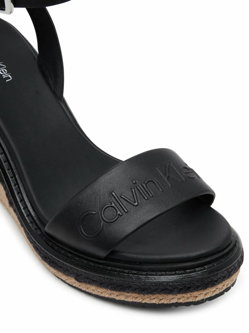 Espadrillas Wedge Sandal 70 - He HW0HW02376 Nero