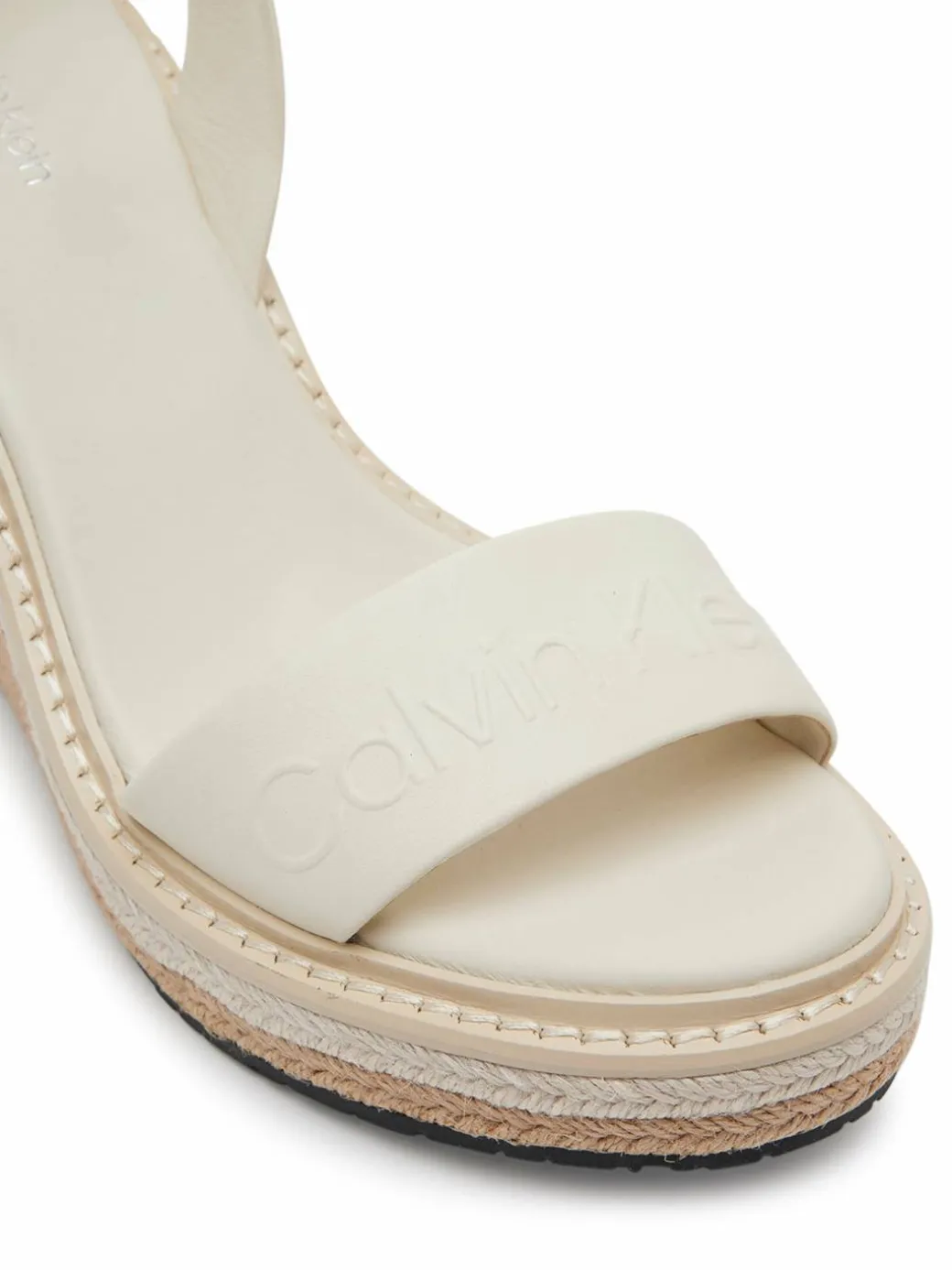 Espadrillas Wedge Sandal 70 - He HW0HW02376 Bianco