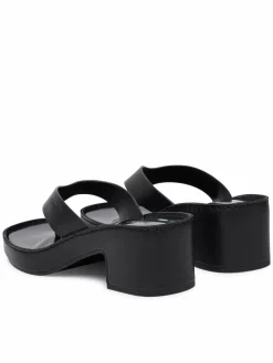 Infradito Block Heel Sndl Thong Lth HW0HW02913 Nero