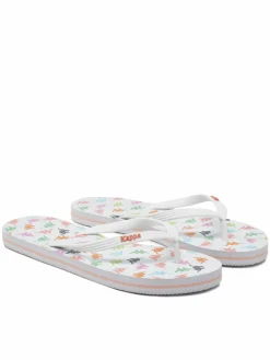 Infradito 351C22W White - Pink Coral - Pink Fuchsia Multicolore