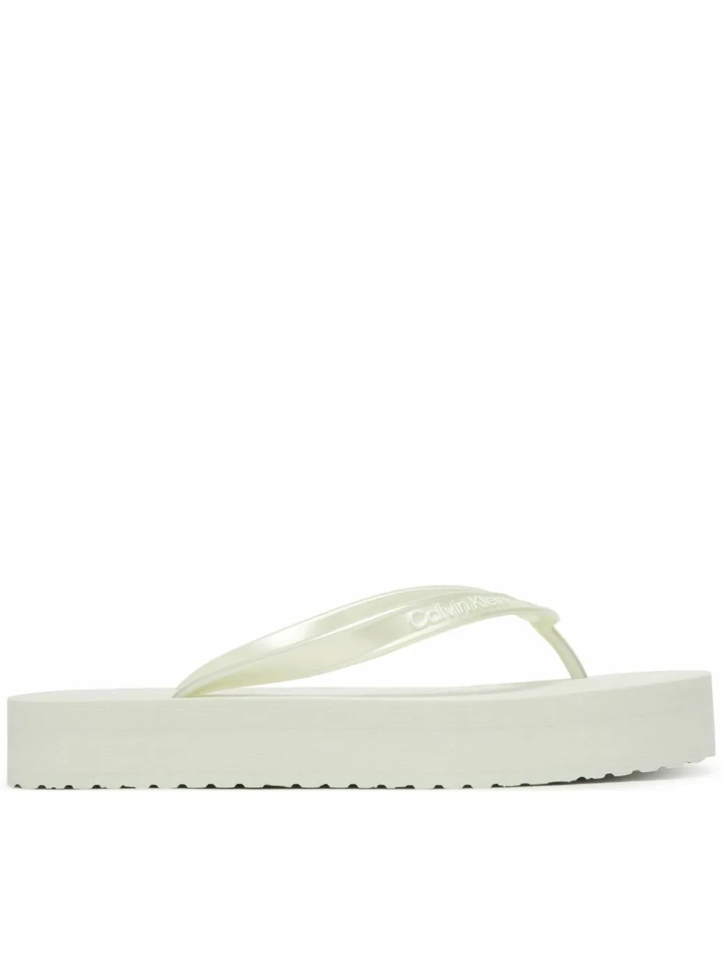 Infradito Flatform Flip Flop Met Tpu HW0HW03120 Bianco