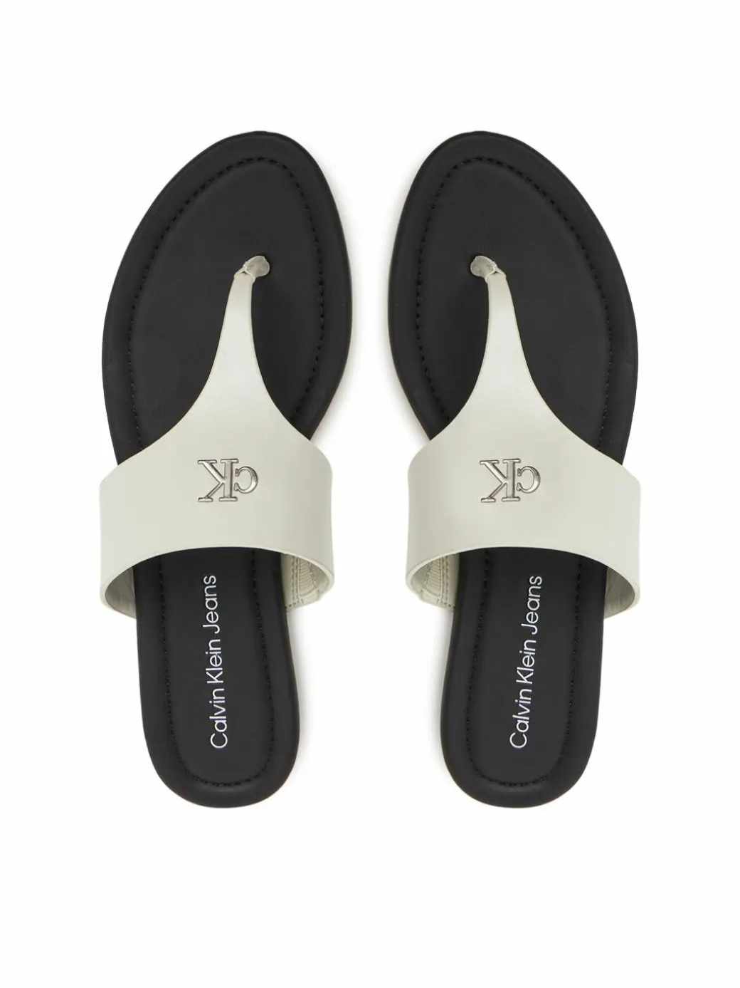 Infradito Flat Sandal Toepost Mg YW0YW01691 Bianco