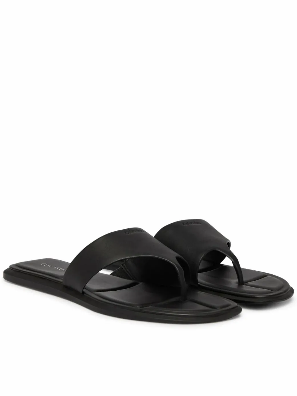 Infradito Leather Toe Post Sandals HW0HW02866 Nero