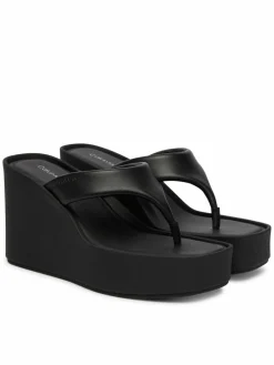 Infradito Wedge 70 Sndl Thong Lth HW0HW02880 Nero