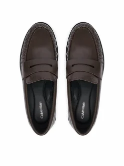 Loafers Round Loafer Lth HW0HW03126 Marrone scuro