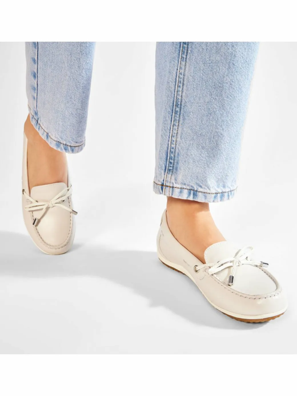 Mocassini D Vega Moc B D92DNB 043BC C1002 Bianco