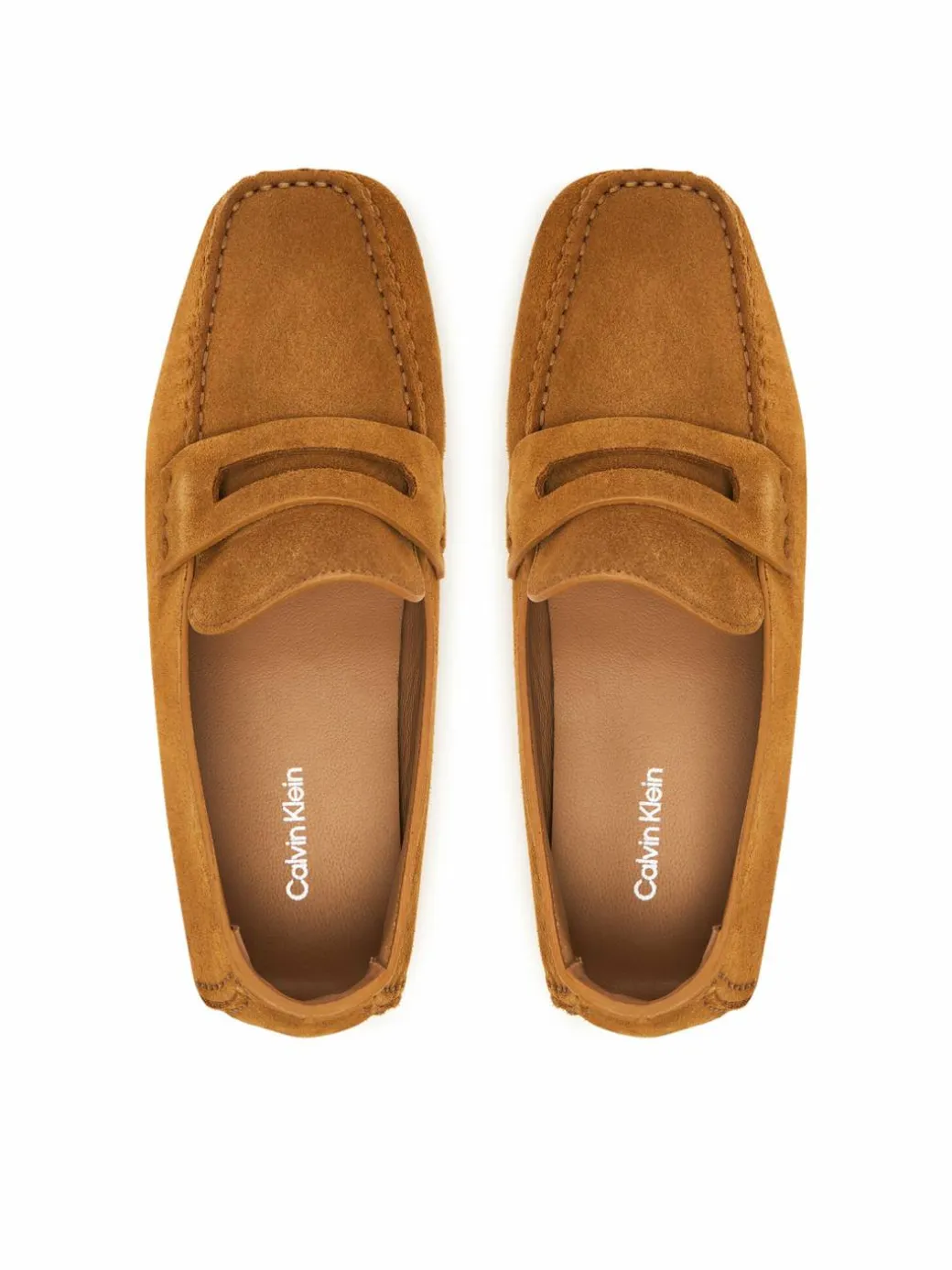 Mocassini Square Driver Suede HW0HW02844 Marrone
