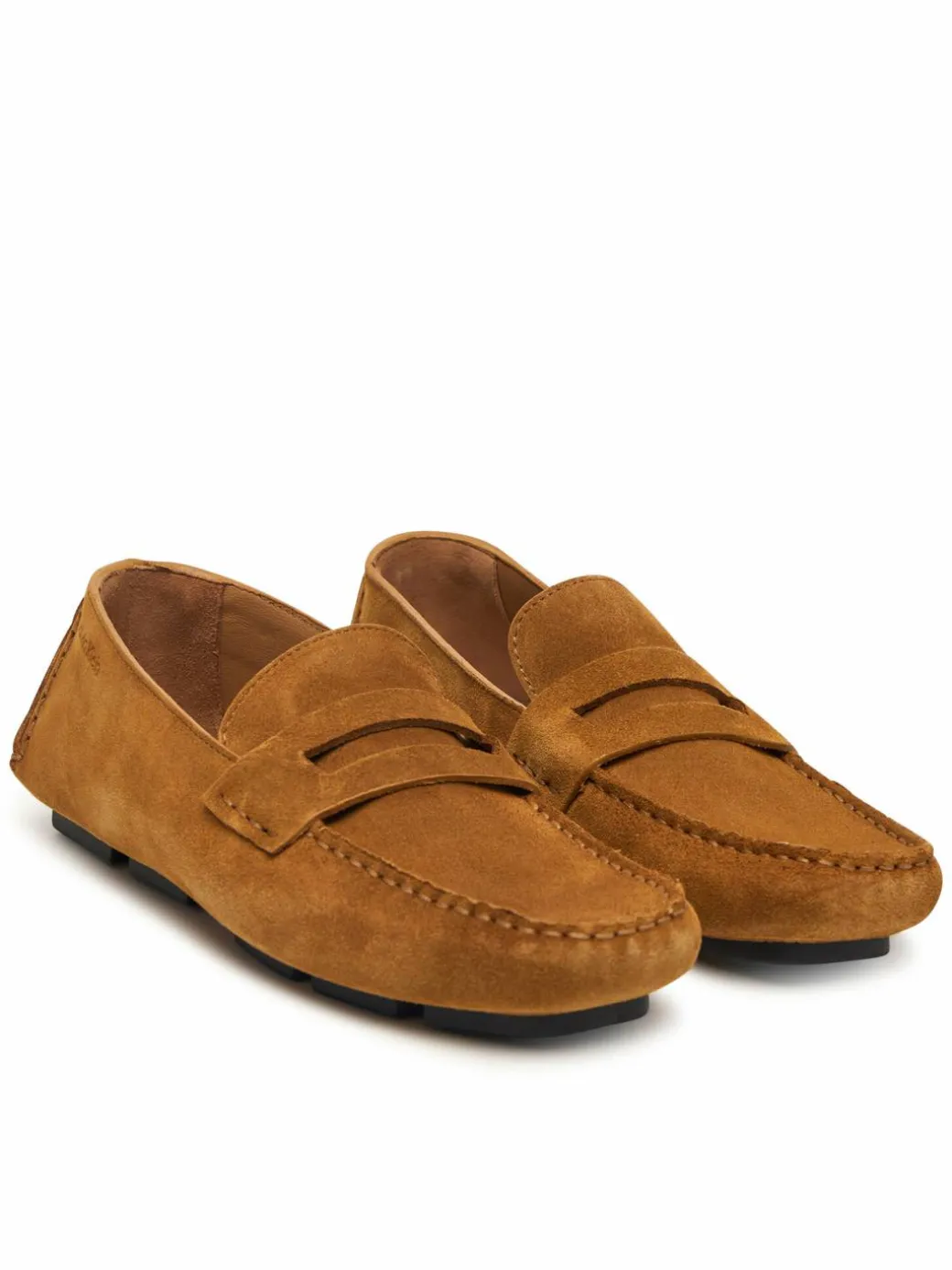 Mocassini Square Driver Suede HW0HW02844 Marrone
