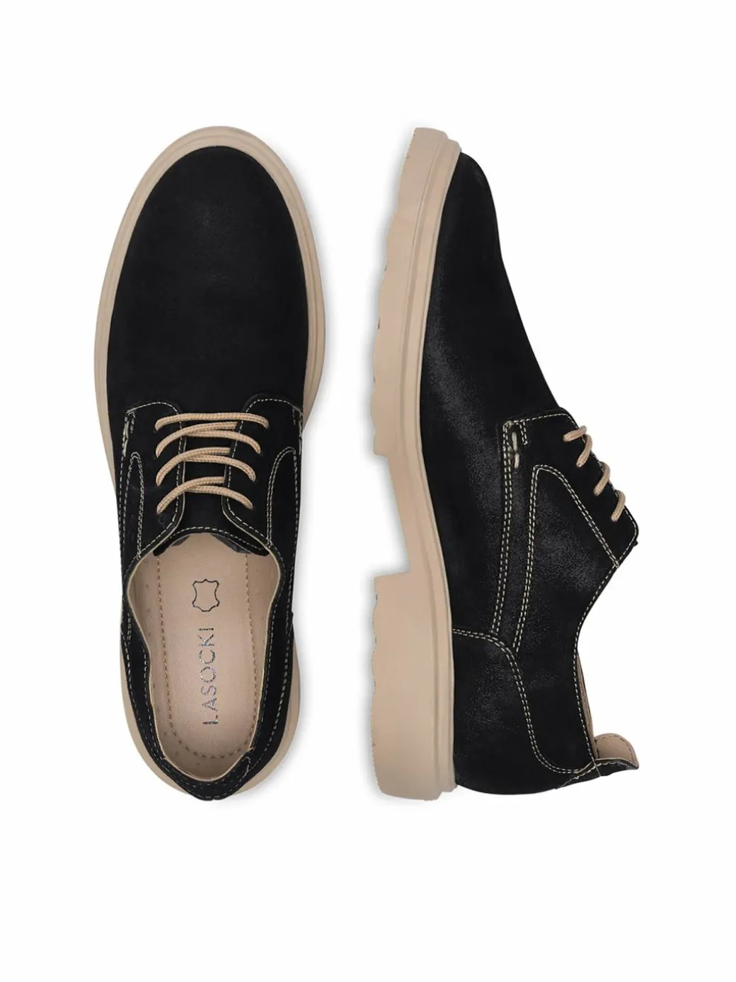 Oxfords WI23-SDAM-02-A Nero