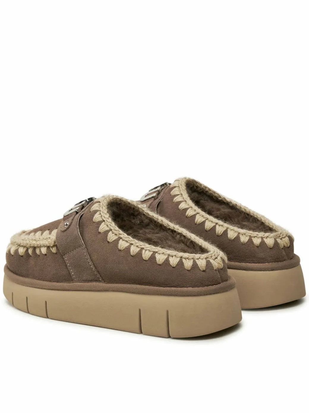 Pantofole Bounce Clog Metal Logo FW531001A Marrone