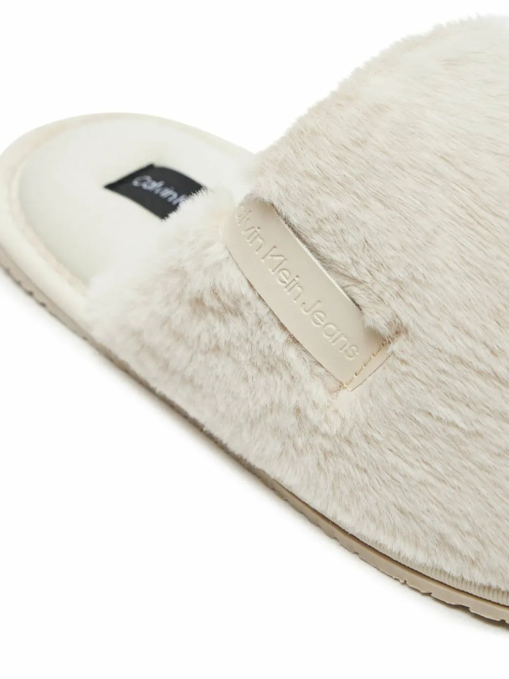 Pantofole Hotel Slipper Fur After Glow YW0YW01593 Écru