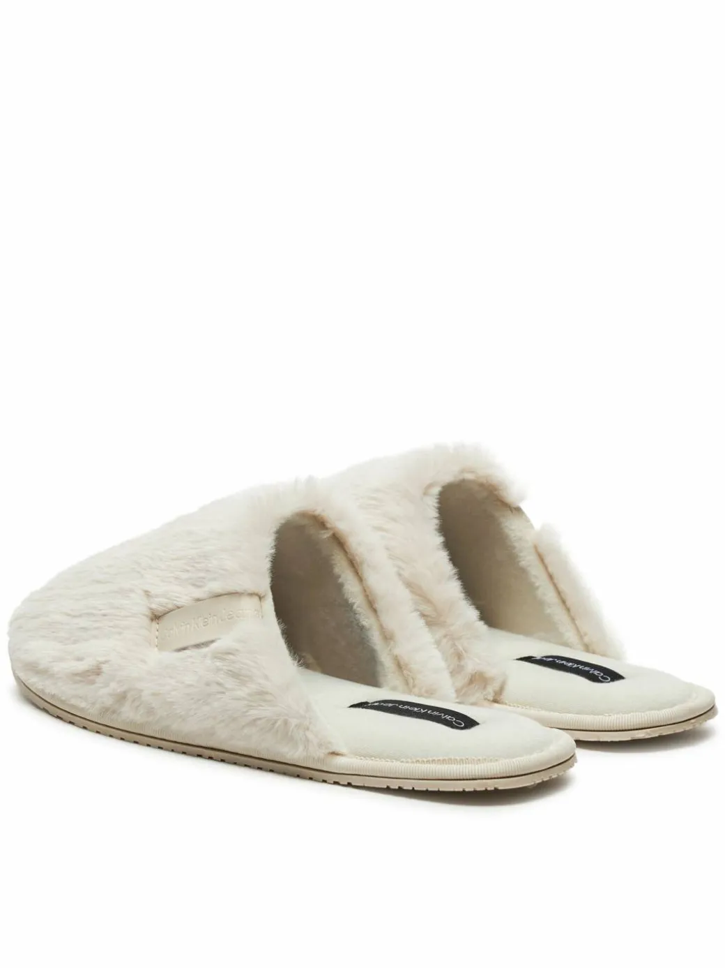 Pantofole Hotel Slipper Fur After Glow YW0YW01593 Écru
