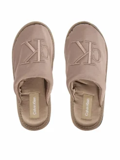 Pantofole Slipper Satin Moire YW0YW02053 Beige