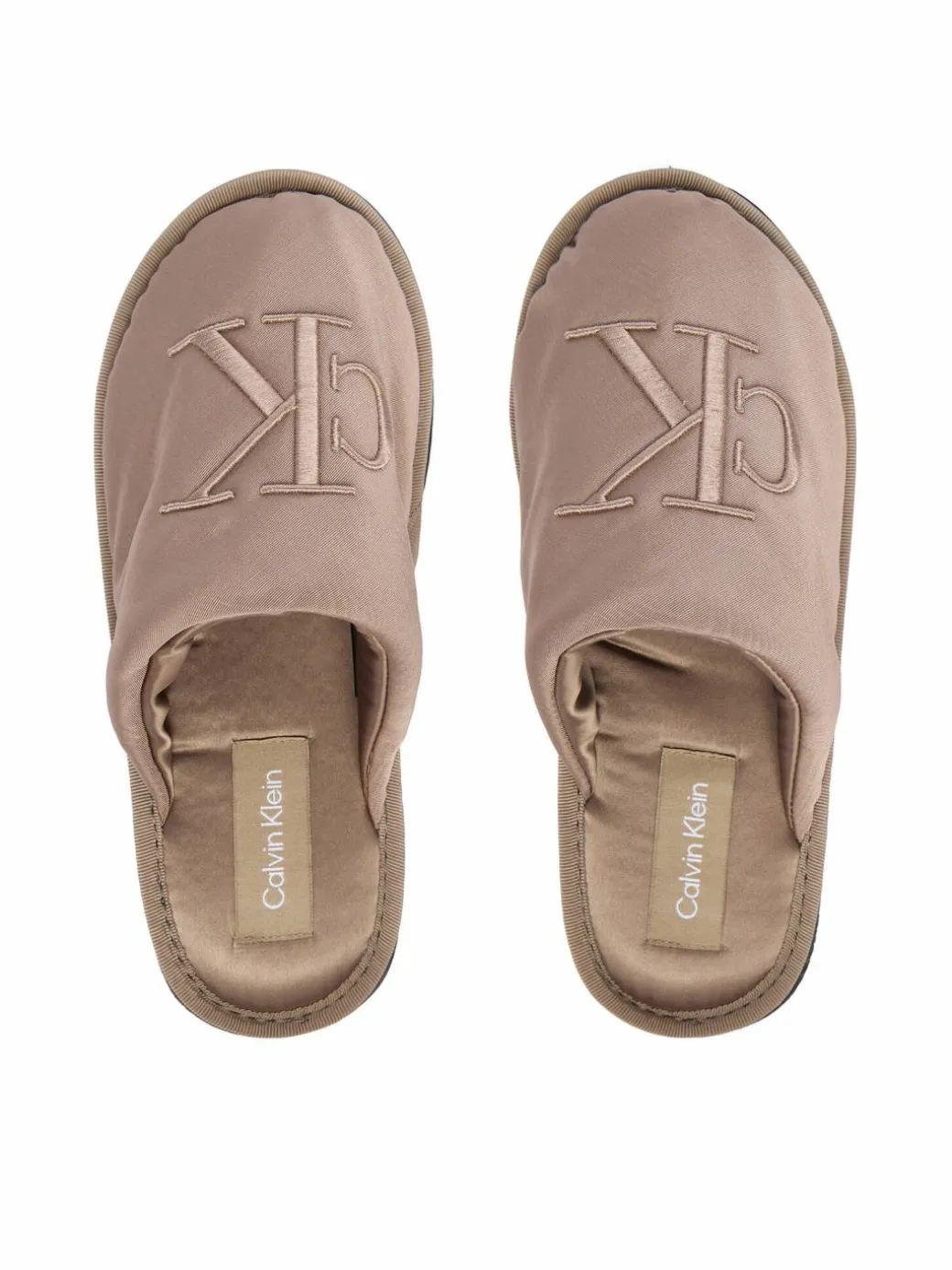 Pantofole Slipper Satin Moire YW0YW02053 Beige