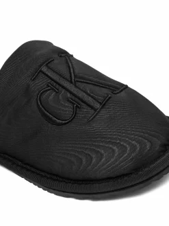 Pantofole Slipper Satin Moire YW0YW02053 Nero