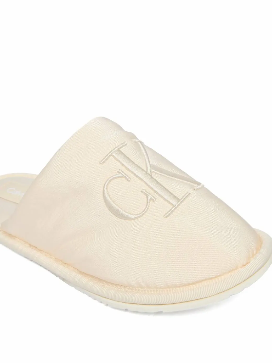Pantofole Slipper Satin Moire YW0YW02053 Écru