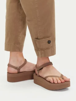 Sandali Flatform Slim 1164630 Marrone