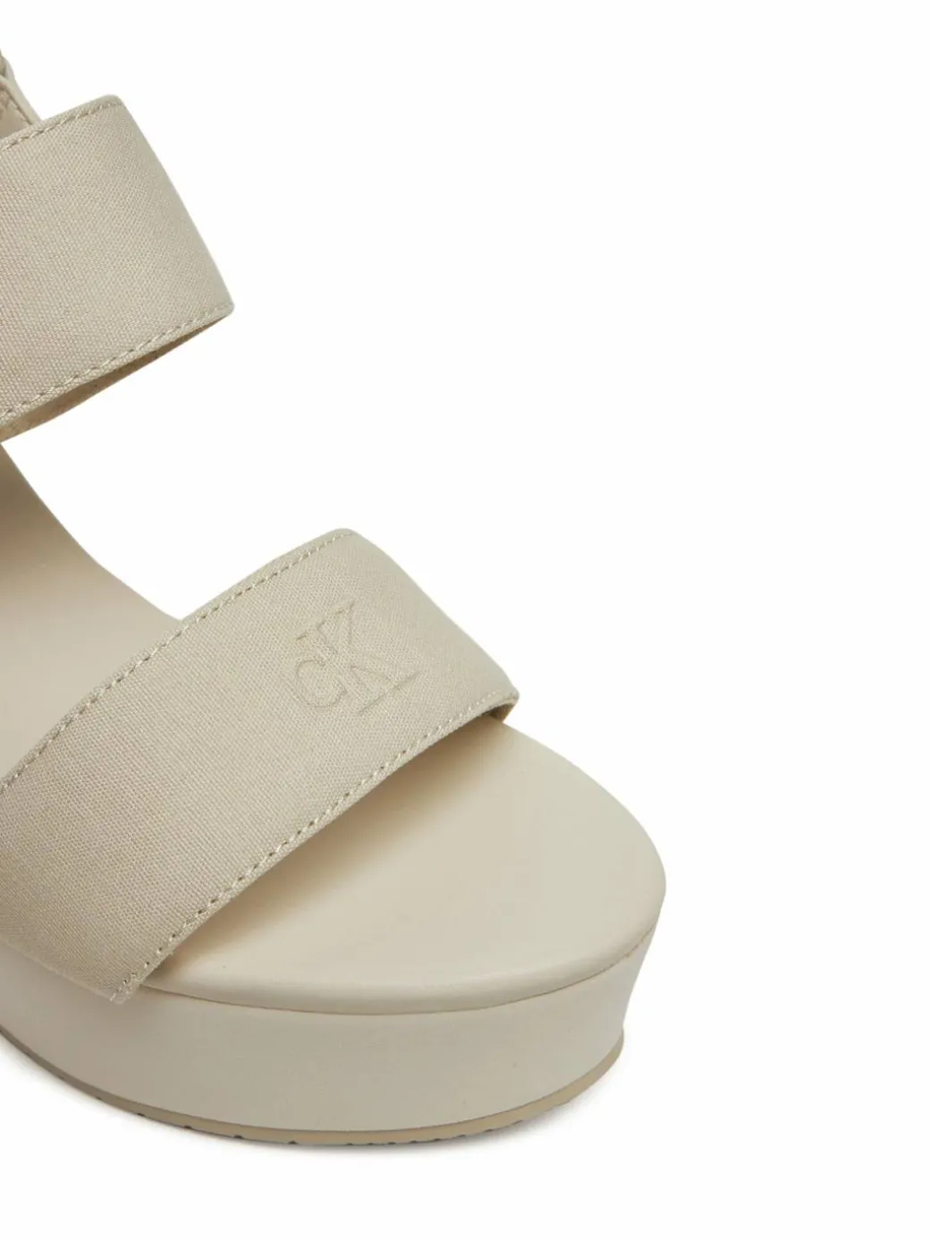 Sandali Wedge Sandal Webbing In YW0YW01790 Grigio