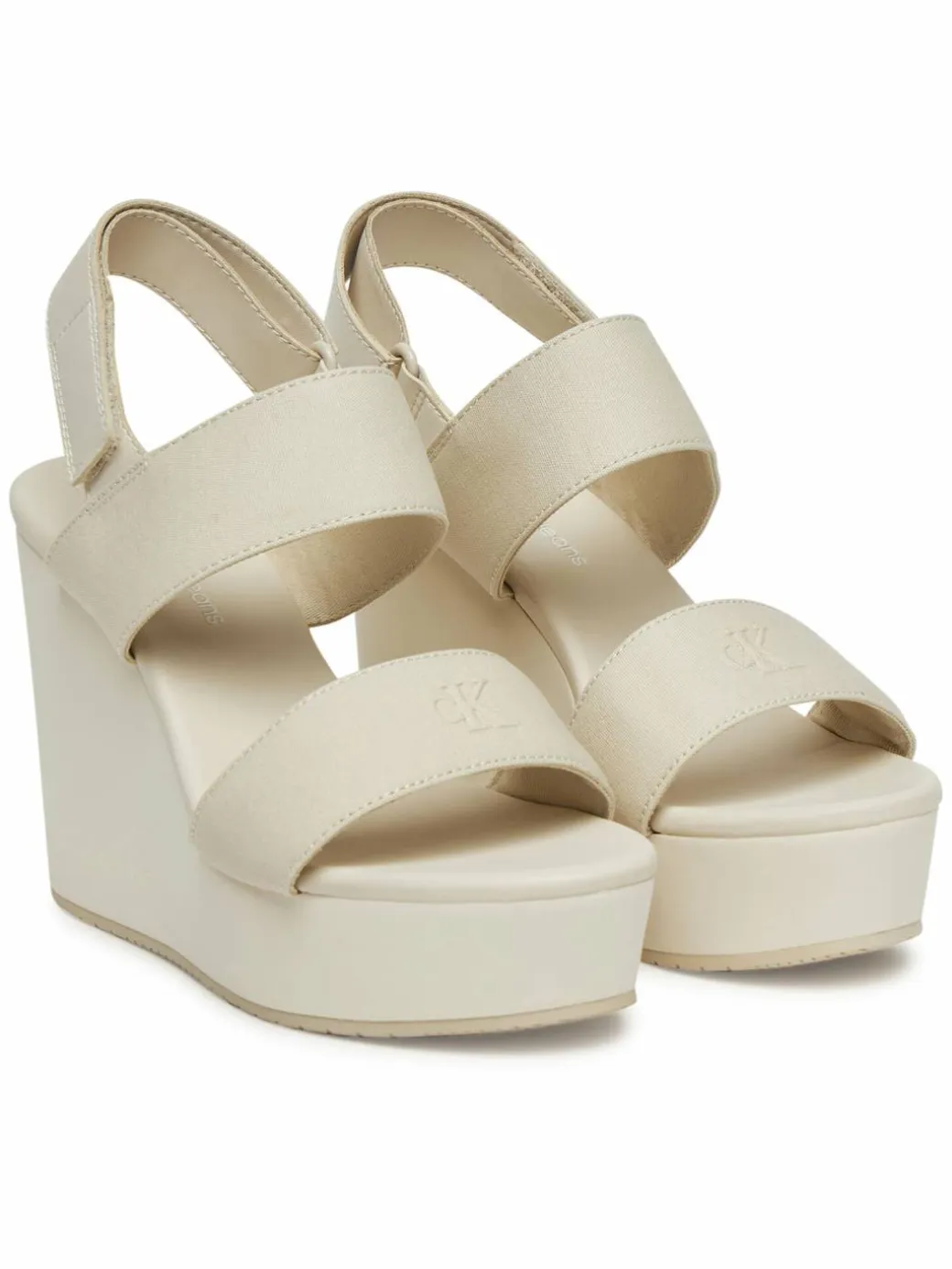 Sandali Wedge Sandal Webbing In YW0YW01790 Grigio