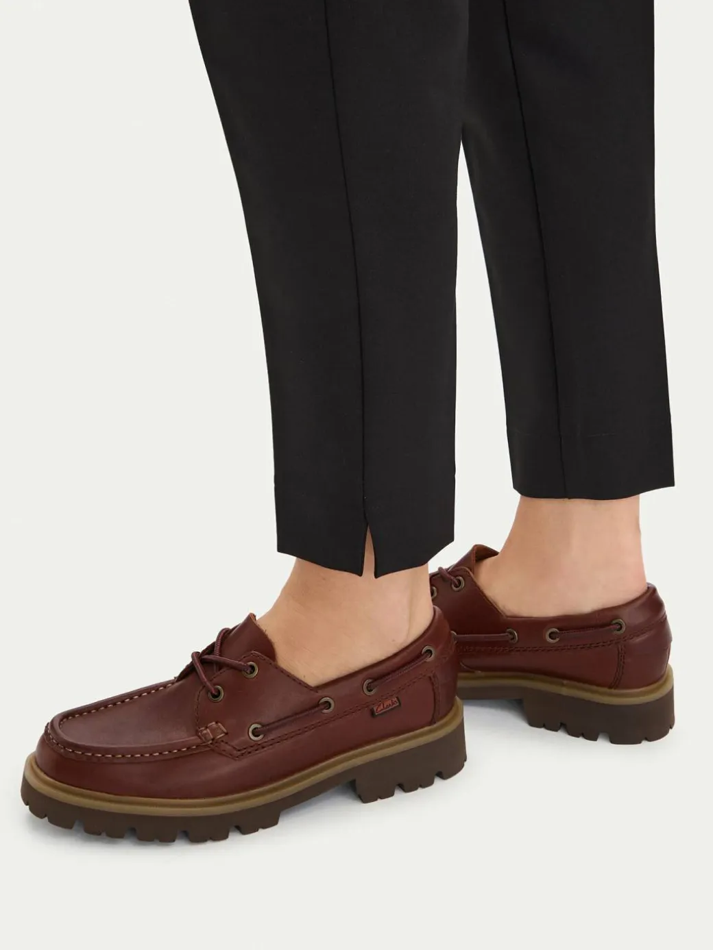 Scarpe basse Cleyhill Boat. 26187287 Marrone