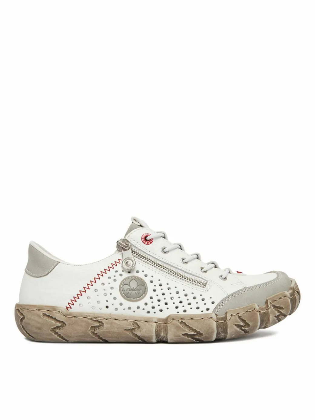 Scarpe basse L0355-80 Bianco