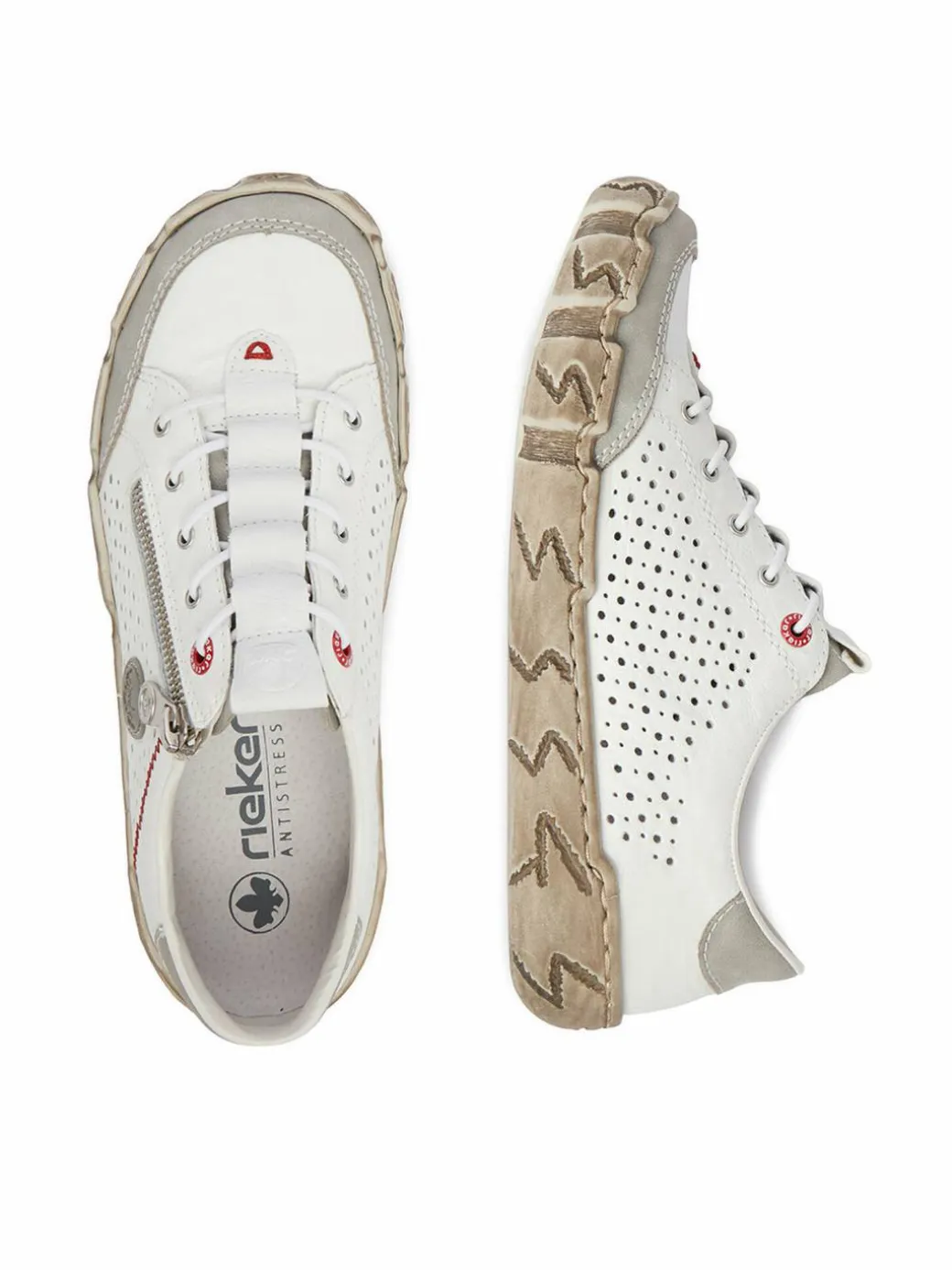 Scarpe basse L0355-80 Bianco