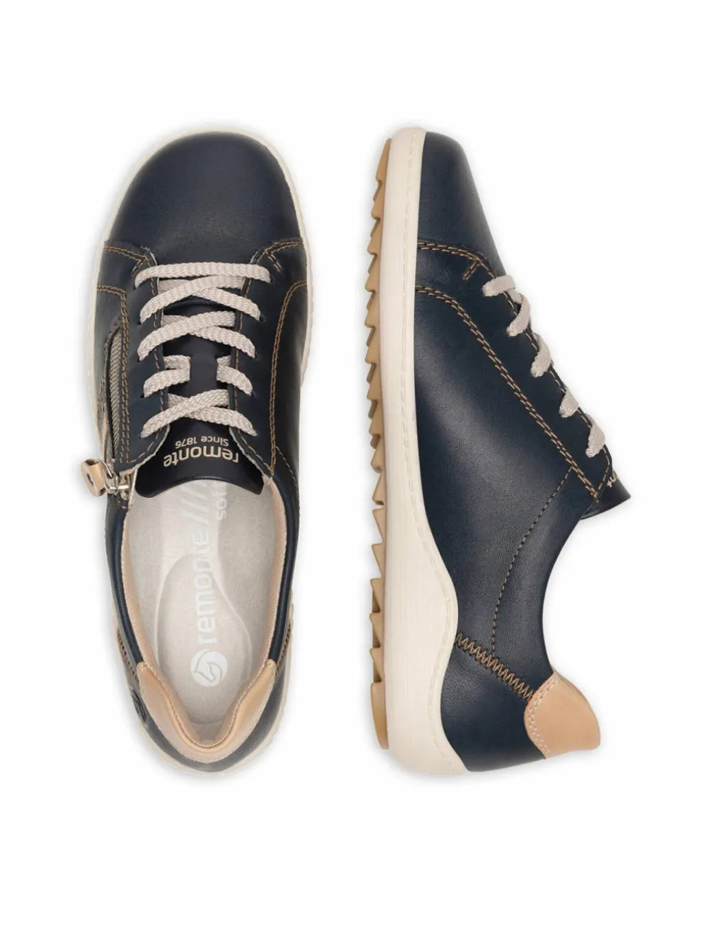 Scarpe basse R1432-14 Blu scuro