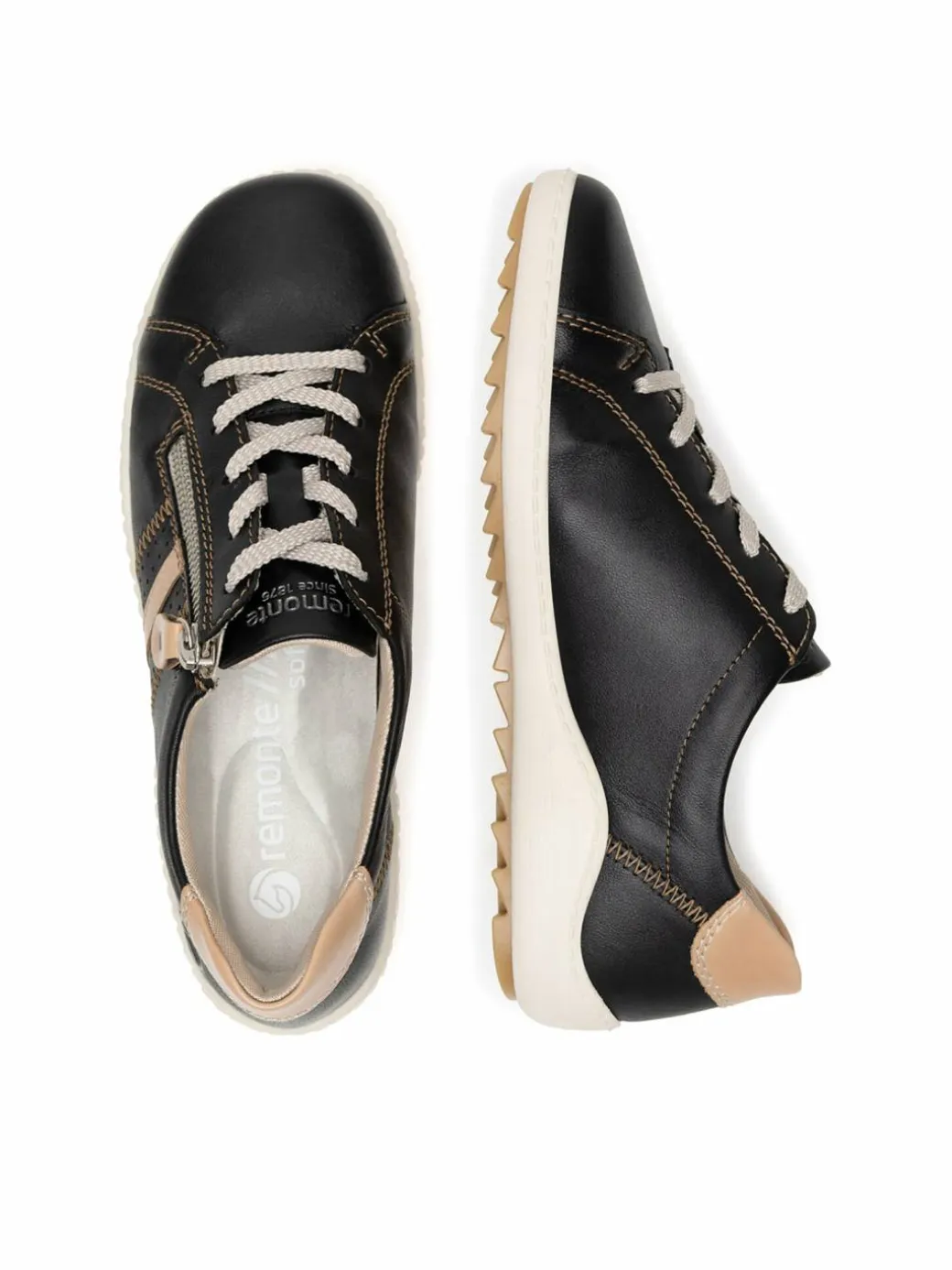 Scarpe basse R1432-01 Nero