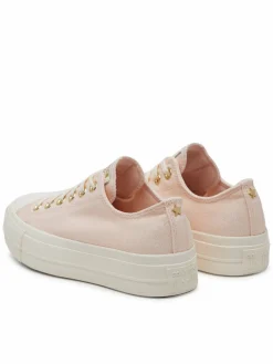 Scarpe da ginnastica Chuck Taylor All Star Lift Platform Gold A12584C Rosa