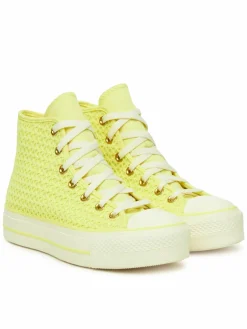 Scarpe da ginnastica Chuck Taylor All Star Lift Platform Knit A14967C Giallo
