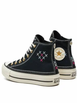 Scarpe da ginnastica Chuck Taylor All Star Lift Crafted Stitching Platform Hi A08731C Nero