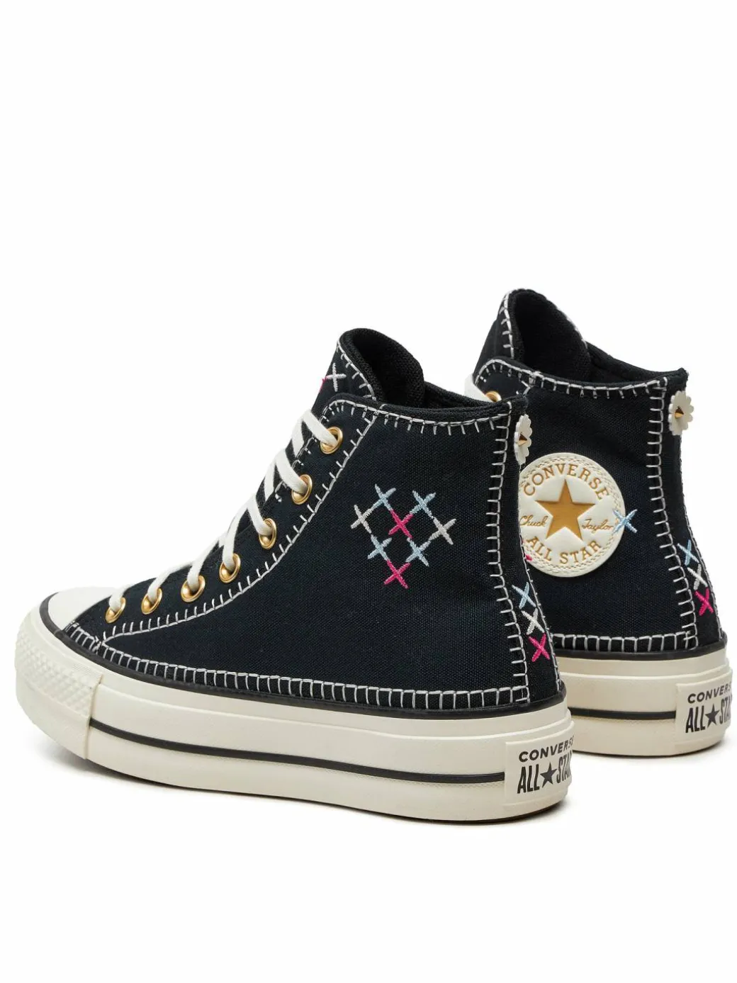 Scarpe da ginnastica Chuck Taylor All Star Lift Crafted Stitching Platform Hi A08731C Nero