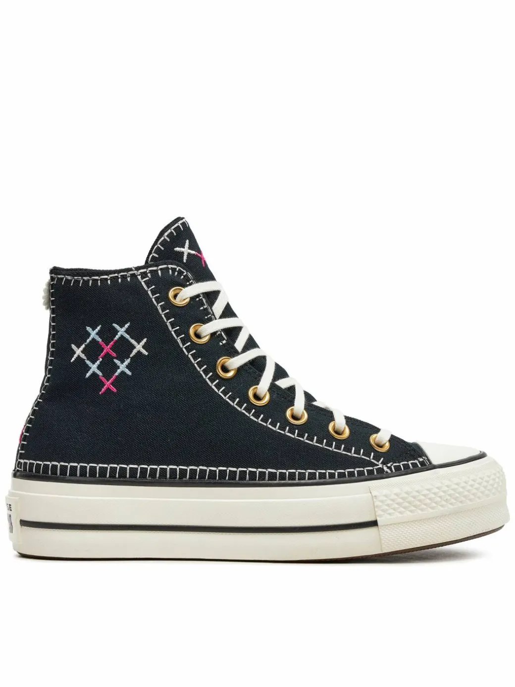 Scarpe da ginnastica Chuck Taylor All Star Lift Crafted Stitching Platform Hi A08731C Nero