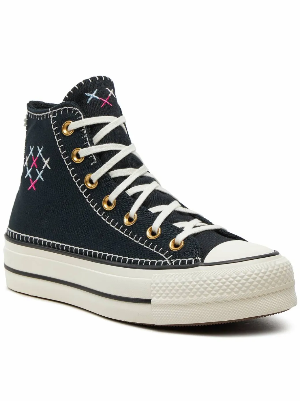 Scarpe da ginnastica Chuck Taylor All Star Lift Crafted Stitching Platform Hi A08731C Nero