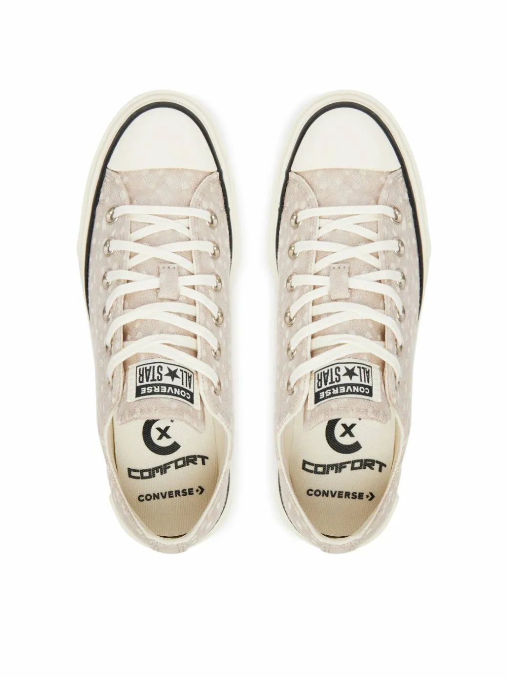 Scarpe da ginnastica Chuck Taylor All Star Lift Double Stack Platform Deer A17884C Beige