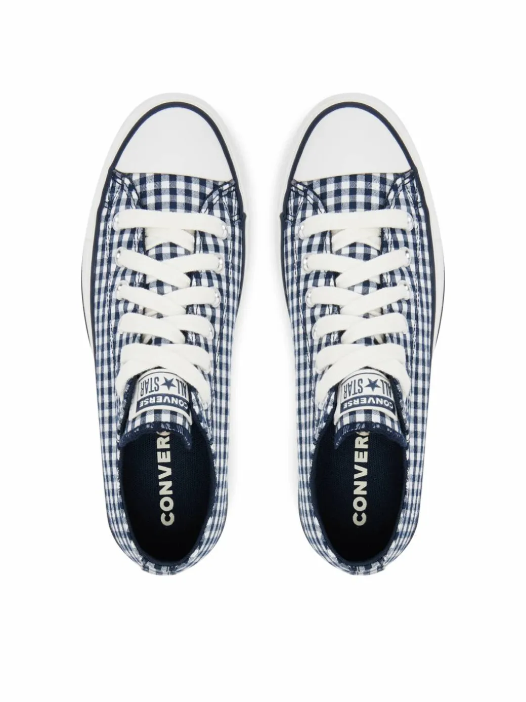 Scarpe da ginnastica Chuck Taylor All Star Lift Platform Gingham A13664C Blu scuro
