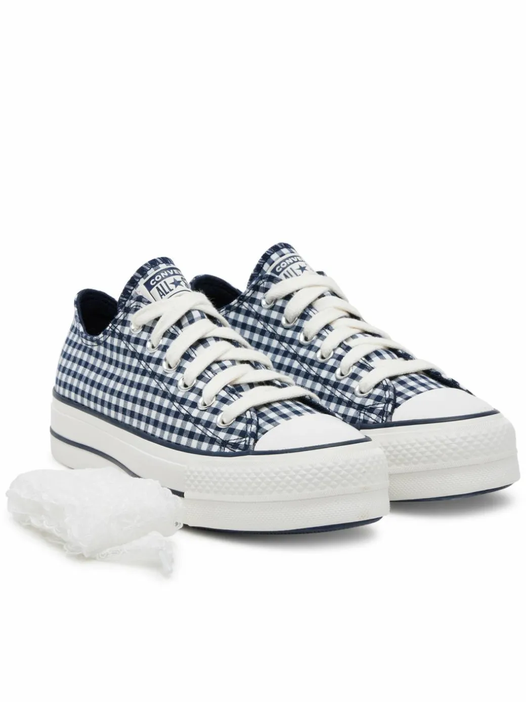 Scarpe da ginnastica Chuck Taylor All Star Lift Platform Gingham A13664C Blu scuro