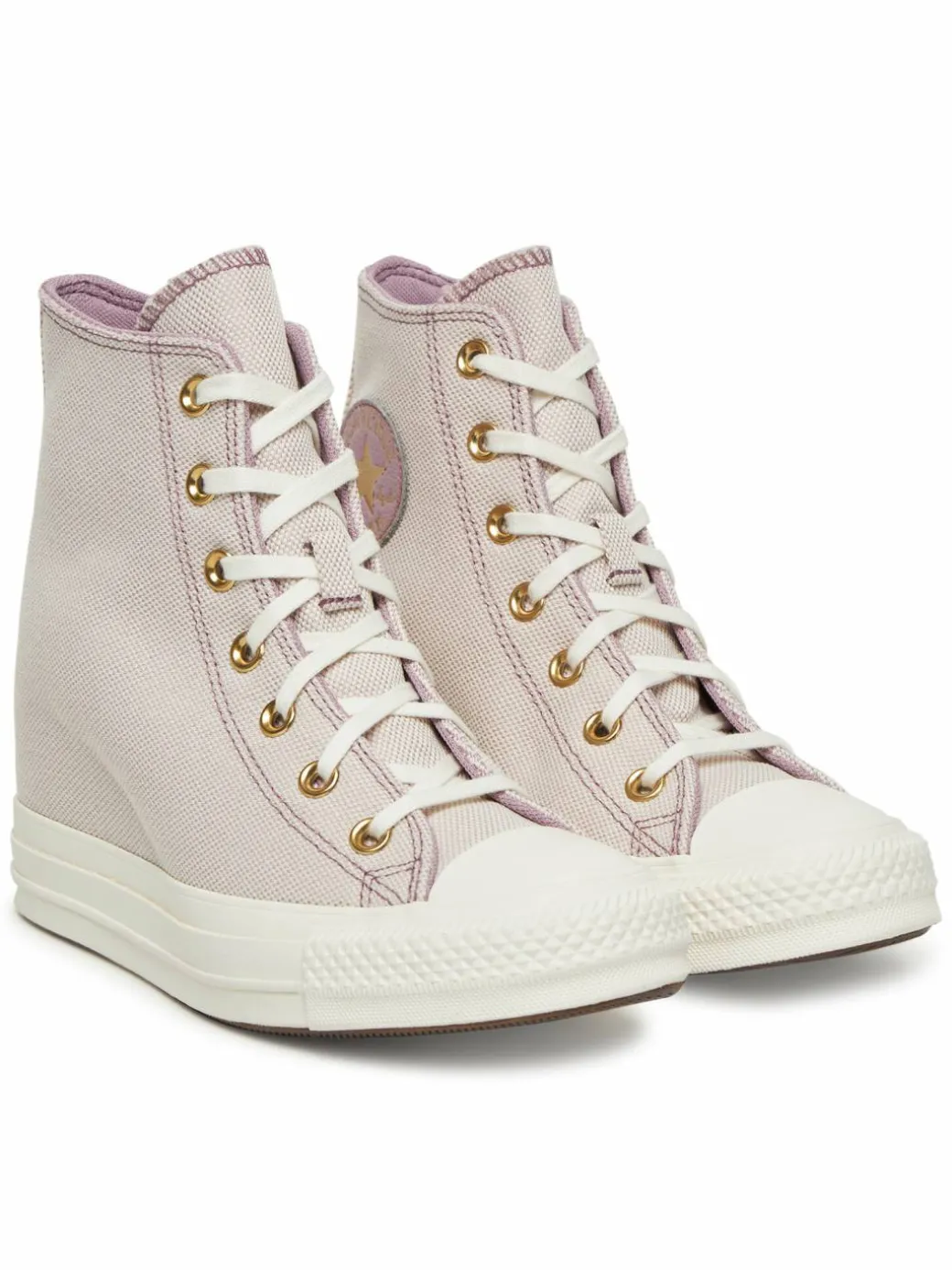 Scarpe da ginnastica Chuck Taylor All Star Wedge Platform Gold A12763C Rosa