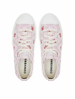 Scarpe da ginnastica Chuck Taylor All Star Lift Platform Rose Cross Stitch A13660C Rosa