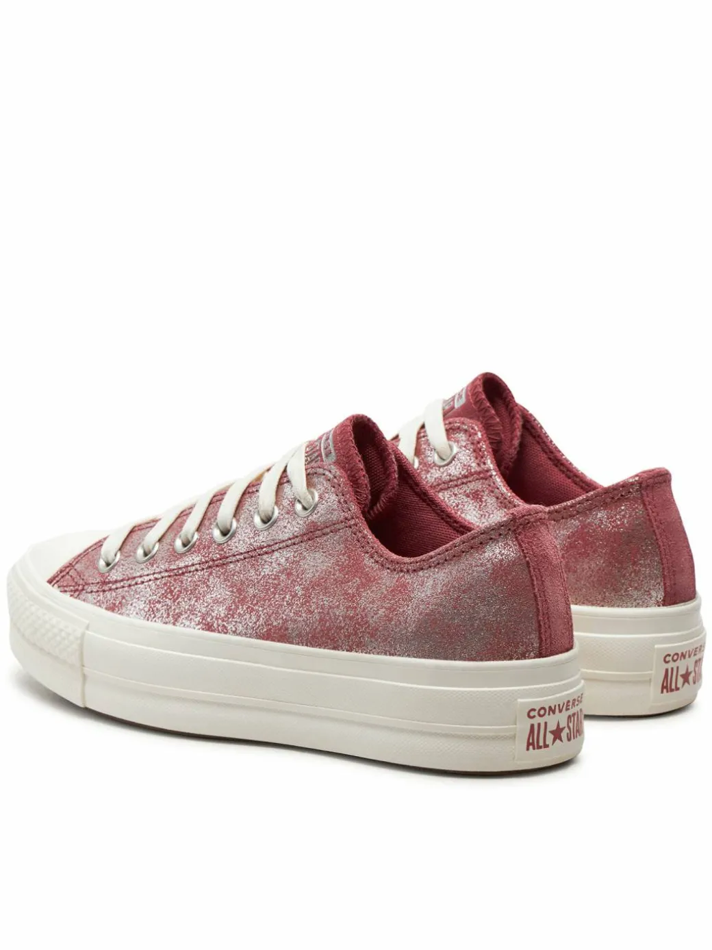 Scarpe da ginnastica Chuck Taylor All Star Lift Platform Suede Shimmer A11634C Rosa