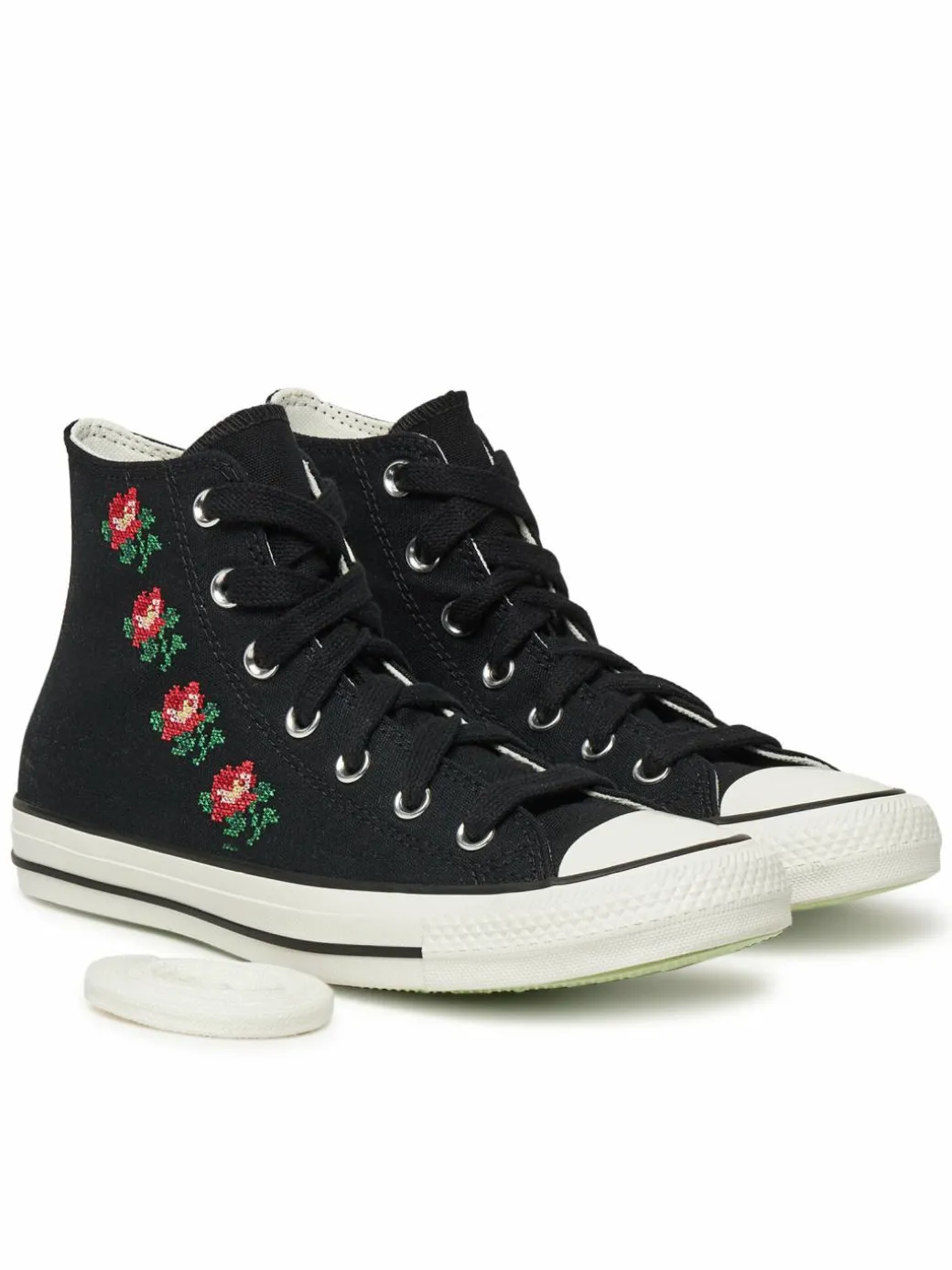 Scarpe da ginnastica Chuck Taylor All Star Rose Cross Stitch A13657C Nero