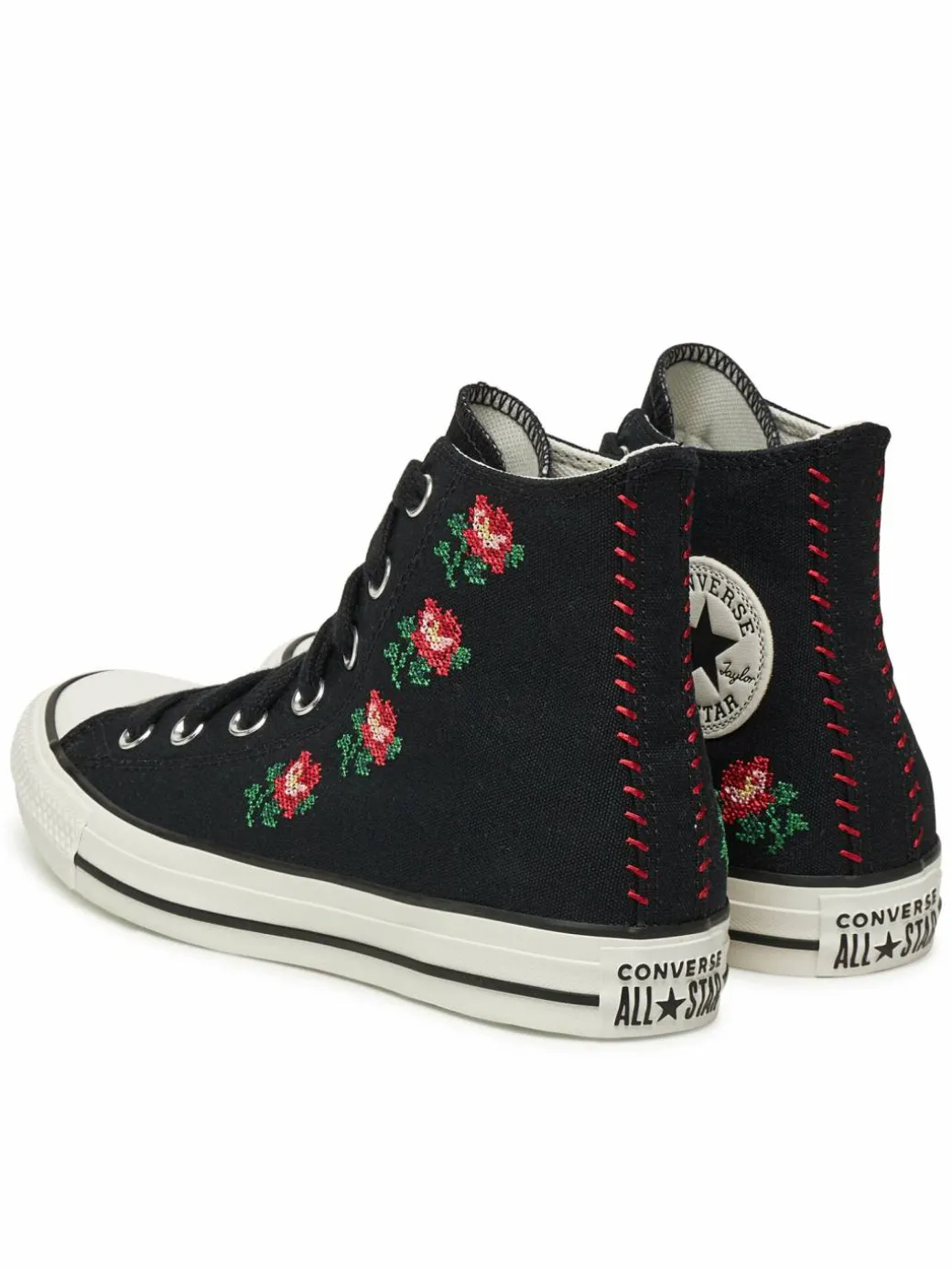 Scarpe da ginnastica Chuck Taylor All Star Rose Cross Stitch A13657C Nero