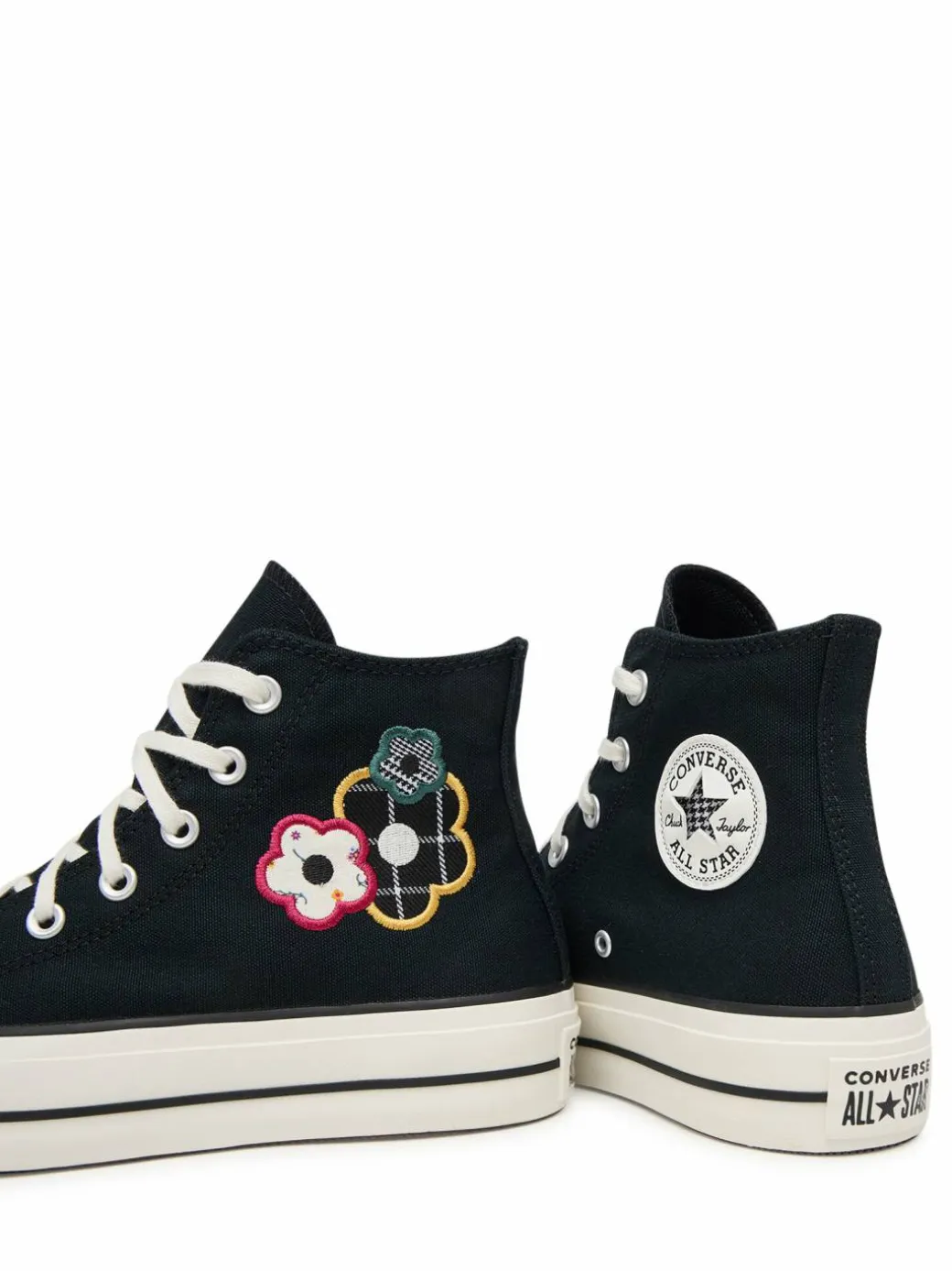Scarpe da ginnastica Chuck Taylor All Star Lift Platform Floral Patchwork A15534C Nero