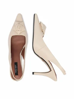 Scarpe stiletto EO-C6030-1 Crema