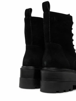Scarponcini Flatform Zip Laceup Mg S YW0YW01554 Nero