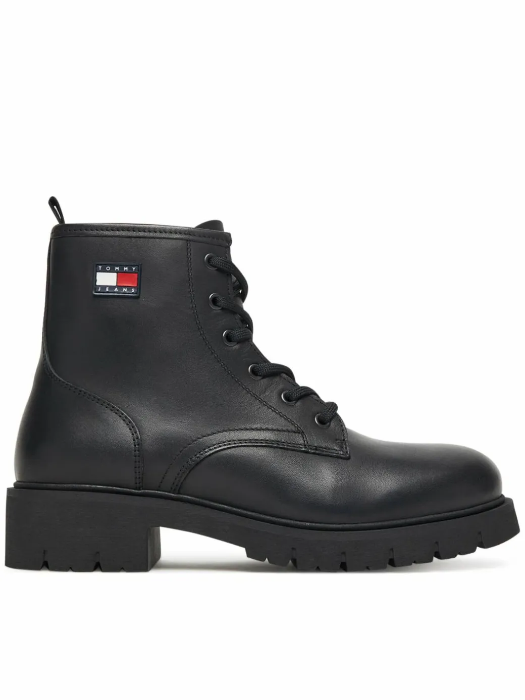 Scarponcini Tjw Lace Up Leather Boot EN0EN02824 Nero