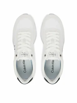 Sneakers Retro Runner Ess Mix Mat Wmn YW0YW01990 Bianco