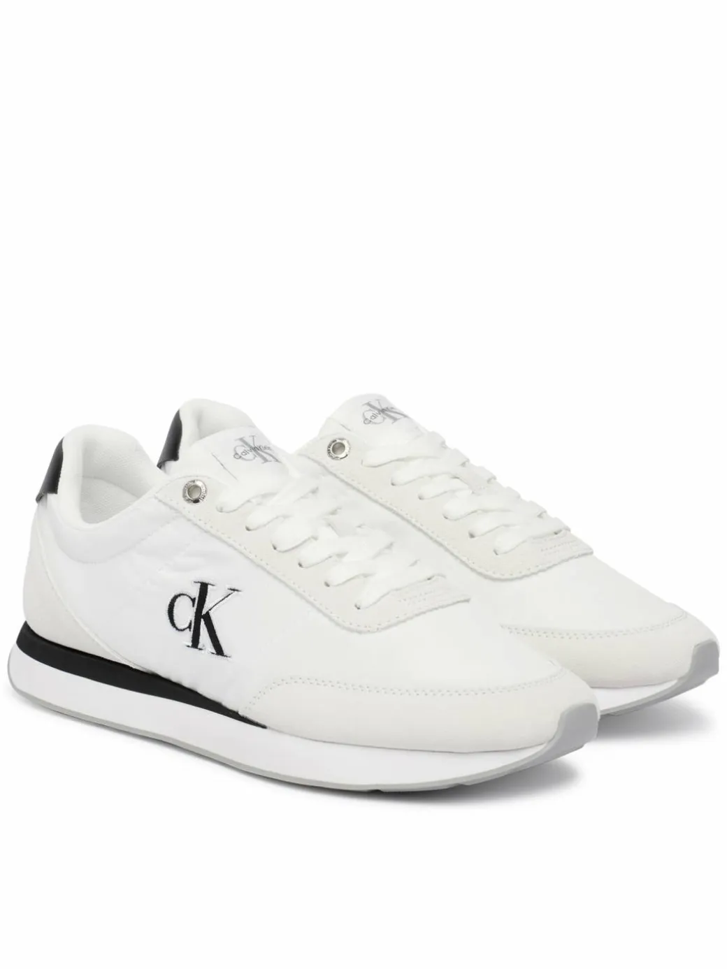 Sneakers Retro Runner Ess Mix Mat Wmn YW0YW01990 Bianco
