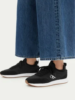 Sneakers Retro Runner Lace Up Sock YW0YW02060 Nero